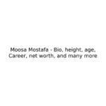 Moosa Mostafa