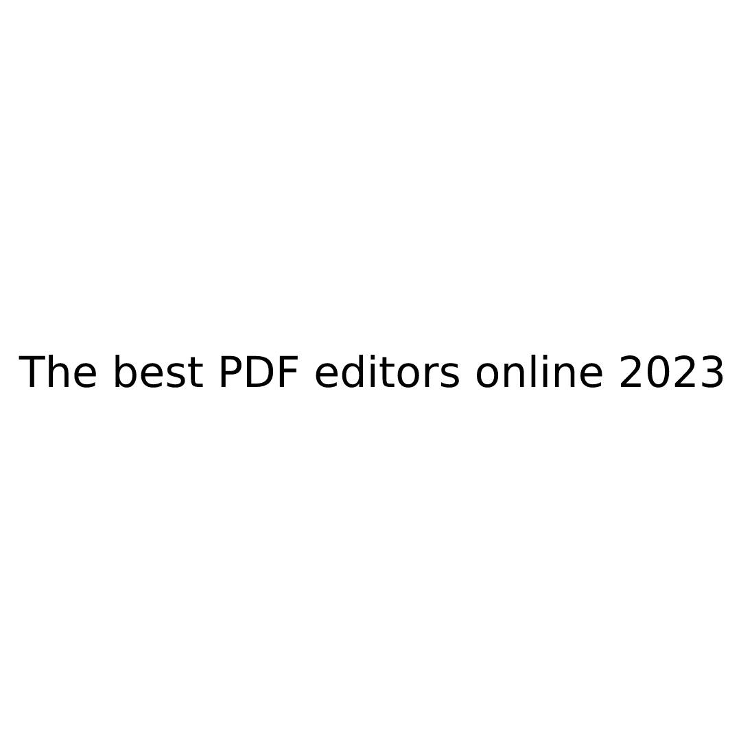 PDF editor